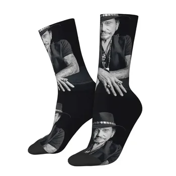 Мужские и женские носки Johnny Hallyday, певица, модные носки, Носки French rock crew