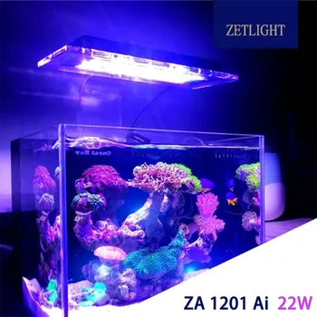 Zetlight-Светодиодная подсветка для аквариума, Полный спектр, Wi-Fi, ZA1201 Ai, Коралловая морская вода, управление через приложение, SPS, LPS, LE