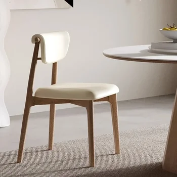 Белые Современные обеденные стулья Офисный минималистичный деревянный стол Обеденные стулья Скандинавского дизайна Мебель для дома Silla Terciopelo Cadeira