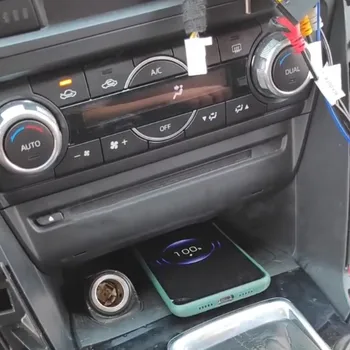 Автомобильное беспроводное зарядное устройство QI, быстрая зарядка для автомобиля Mazda CX4, для Iphone XR XS X MAX, для Huawei P30 P40, держатель для телефона с инфракрасным датчиком.
