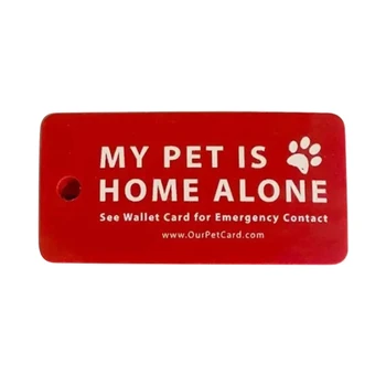 Бирки для карт-кошельков ioio, карточка для экстренного контакта, брелок для ключей Pets are Home Alone