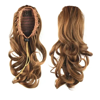 Женские синтетические хвостики для наращивания волос с заколкой в виде конского хвоста, накладной пучок для волос Fairy Tail, шиньоны для волос