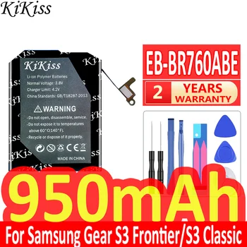 Мощный аккумулятор KiKiss емкостью 950 мАч EB-BR760ABE для Samsung Gear S3 Frontier/S3 Classic EB-BR760A SM-R760 SM-R770 SM-R765 SM-R765S