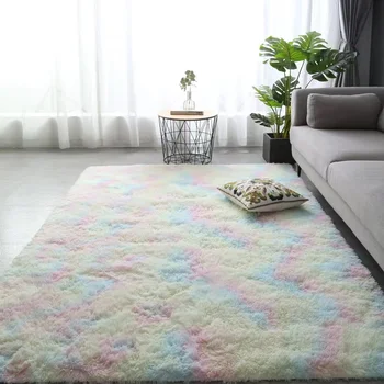 6426 Новых ковров в скандинавском стиле оптом Плюшевый коврик для гостиной, кровати, одеяла, напольной подушки для украшения дома