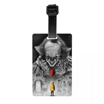 Багажная бирка Злого клоуна на Хэллоуин с персонажем фильма ужасов, чехол для защиты багажа, идентификационная этикетка