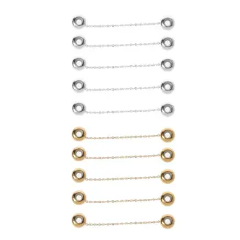 Посеребренные защитные бусины-цепочки Подходят для изготовления браслетов своими руками, браслетов для женщин, ювелирных аксессуаров