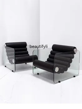 Скандинавское Прозрачное акриловое Дизайнерское кресло для отдыха Легкое Роскошное Креативное кресло