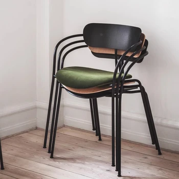 Креативные обеденные стулья в скандинавском стиле, Минималистичный дизайн, Современное Кресло, Обеденные стулья для отдыха на приеме, Мебель Silla Comedor WZ50DC