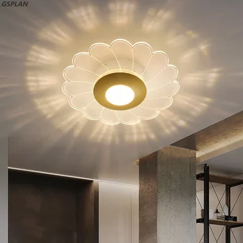 Минималистичный светодиодный потолочный светильник, лампа для домашнего декора, простая круглая для гостиной, спальни, кабинета, Современный потолочный светильник, внутренний светильник