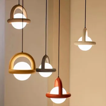 Подвесная лампа для прикроватной тумбочки в скандинавском минималистичном стиле от датского дизайнера, Новая креативная светодиодная персонализированная люстра для бара, прохода и лестницы