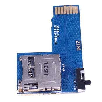 Двойная система Двойной адаптер TF-карты Плата памяти 2 В 1 Адаптер TF Micro-SD-карты с переключателем для Raspberry Pi 3B +/3B