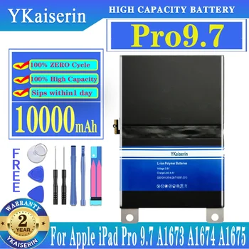 YKaiserin 10000 мАч Планшетный Аккумулятор Для Apple iPad Pro 9,7 Дюймов Аккумулятор Большой Емкости A1673 A1674 A1675 Замена Bateria