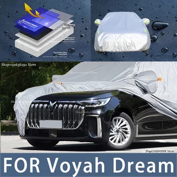 Для Voyah Dream Защита на открытом воздухе Полные автомобильные чехлы Снежный покров Солнцезащитный козырек Водонепроницаемые пылезащитные внешние автомобильные аксессуары