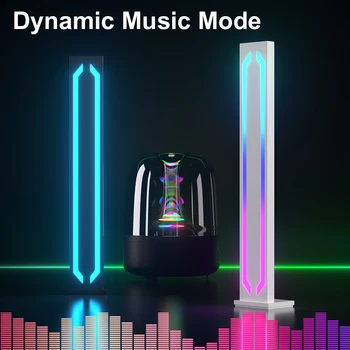 RGB LED Smart light приложение для голосового управления, цветная фоновая атмосфера, компьютерная игра, звукосниматель, настольная лампа