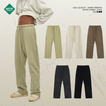 Вельветовые свободные брюки Street Smee 2023, повседневные широкие брюки с завязками, мужские и женские спортивные штаны