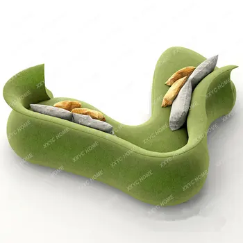 Скандинавский новый персонализированный художественный диван Лобби виллы отеля изогнутой формы, набор диванов для отдыха, мебель для гостиной, диван