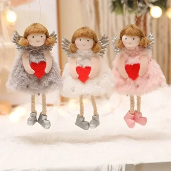 Горячее Рождество День Святого Валентина Любовь Ангел Кукла Мать Праздничный Подарок Девушка Ангел Кулон Рождественские Украшения