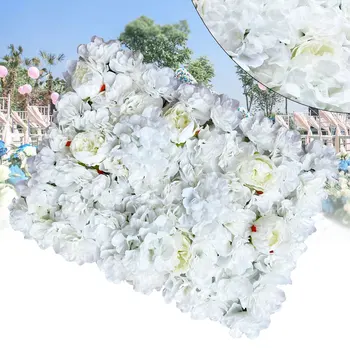 6шт Настенная панель с цветами из искусственного шелка для декора места проведения свадебной фотосъемки