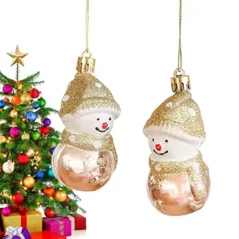Золотые Рождественские украшения, Праздничные Украшения для Рождественской елки, Забавные Украшения для Рождественской елки, Стильный Рождественский Орнамент