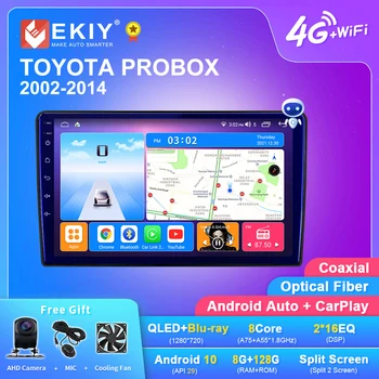 EKIY T7 Android Авторадио Для TOYOTA PROBOX 2002-2014 Стерео Автомобильный Мультимедийный видеоплеер Без 2din Carplay Навигационное Головное устройство