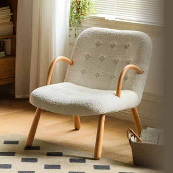 Материалы для стула в современной гостиной Скандинавский макияж Обеденный Офисный стул для чтения Уникальные шезлонги для медитации Декор комнаты