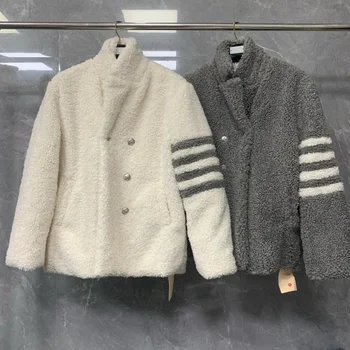 Горячая распродажа, Новая осенне-зимняя куртка из овечьей шерсти TB THOM, Модный тренд, Универсальная высококачественная женская куртка-пиджак