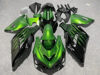 Комплект обтекателя мотоцикла подходит для ZX-14R 12 13 14 15 16 лет -14R ZZR1400 2012 2013 2014 2015 2016 Обтекатель Зеленый Черный