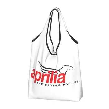 Сумки для продуктов Aprilia Racing, прочные, многоразовые, перерабатываемые, складные, для тяжелых покупок, моющиеся, прикрепленные к сумке