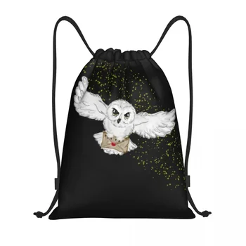 Сумка-тоут Owl Flight, рюкзак на шнурке, спортивная спортивная сумка для мужчин, женщин, Сумка для покупок Witch Magic
