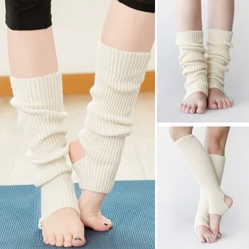 Комплект для латиноамериканских танцев для взрослых, детский комплект для ног, вязаные шерстяные балетные теплые носки для йоги, теплые носки для ходьбы