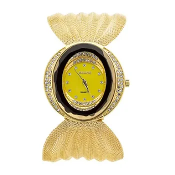 European Style Lady Female Quartz Wristwatches Gold Rhinestone Watches GD en çok satılan ürünler 2023 gift часы женские наручные
