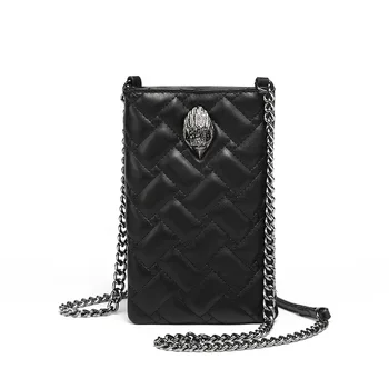 Курт Гейгер 2023, Новая модная сумка через плечо с цепочкой из черного бриллианта, роскошная дизайнерская сумка для мобильного телефона, Милый Мини-кошелек для монет