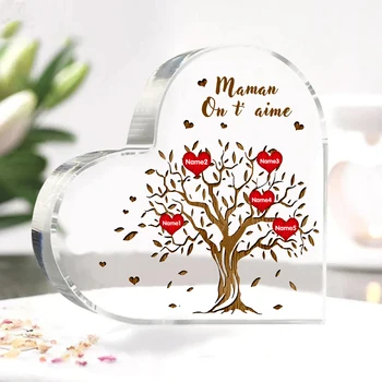 Персонализированный акриловый орнамент с именами для мамы, семейный подарок на заказ с подарками на День матери для бабушки и мамы