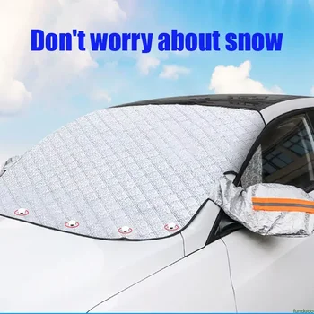 Для KIA Seltos 2019 2020 2021 2022 2023 2024 Магнитные Солнцезащитные козырьки на лобовом стекле автомобиля Толстая защита от снега