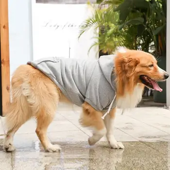 Одежда с капюшоном для собак Классическая толстовка с карманом Мягкая теплая одежда для домашних животных Модный костюм Бульдога чихуахуа Аксессуар для одежды для домашних животных
