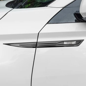 Эмблема Ralliart Металлические Наклейки На Поясную Линию Двери Автомобиля для ASX Mirage Lancer Montero Sport Боковое Крыло Наклейки На Крыло Аксессуары Для Кузова