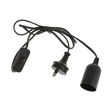 1,5 м E27 Шнур лампы Розетка Основание лампы шнур питания адаптер с выключателем