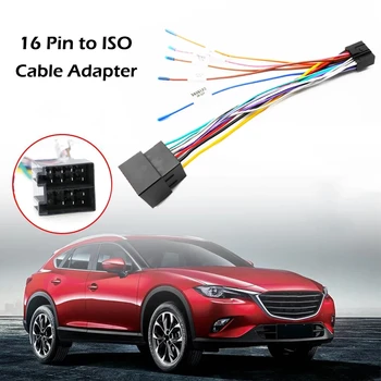 Автомобильная стереосистема, 16-контактный кабельный адаптер ISO, жгут проводов, аксессуары для автомобильной электроники, аудиосистема для автомагнитолы