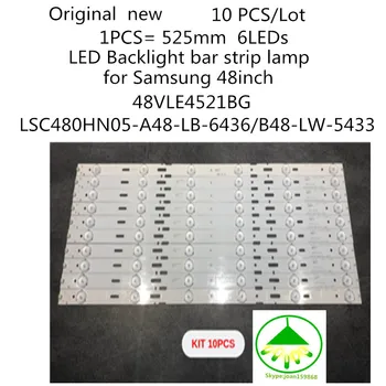 10ШТ 525 мм 6LED 48-дюймовая светодиодная лампа с подсветкой 2013ARC48-3228N1-6-REV1.1 для Samsung LSC480HN05-A48-LB-6436/B48-LW-5433
