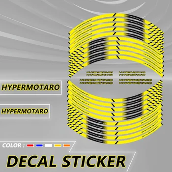 Для DUCATI Hypermotard 796 821 939 950 1100 / S/SP Мотоциклетные светоотражающие наклейки Защита обода Наклейка на колесо в полоску Наклейка на шину