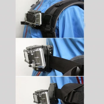 Крепление на зажим для крышки ремня рюкзака с поворотом на 360 градусов для Go-Pro Dropship