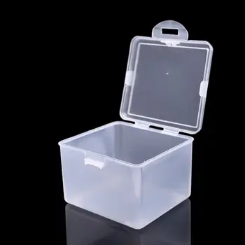 Многоцелевой прозрачный ящик для хранения с крышкой, Прямоугольный пластиковый футляр для хранения, контейнер для мелочей, украшения, повязка на голову.