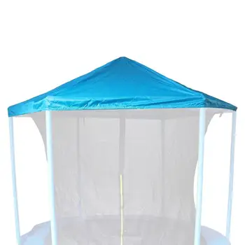Палатка для батута Водонепроницаемый Навес для батута, Солнцезащитный козырек, Чехлы для палаток с верхним кронштейном, Универсальная ткань Оксфорд для защиты от солнца