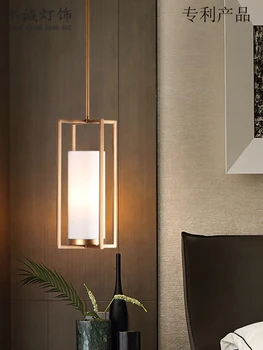 Новый китайский стиль Маленький Светильник Простая Прикроватная лампа для спальни Современная гостиная Фон Стена Проход Бар Ресторан Висит