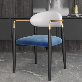 Обеденный стул Чайный стул Диван Современный минималистичный Ресторанный стул с подлокотником и спинкой, стул для дома, случайный столик и стул