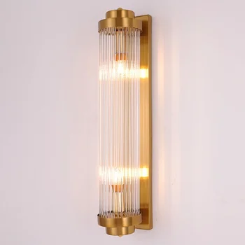 Современный настенный светильник для домашнего внутреннего освещения Стеклянный настенный светильник для освещения гостиной скандинавские светодиодные светильники для спальни Настенные светильники