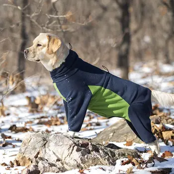 XS ~ 3XL Осенне-зимняя одежда для больших собак, плюшевый свитер для собак, толстовка с капюшоном /цельнокроеное платье/ подходит для собак среднего размера, теплое пальто