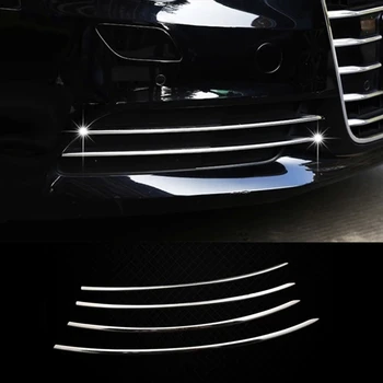 Накладка на решетку радиатора переднего противотуманного фонаря автомобиля, декоративная для- A6 C7 2012-2015