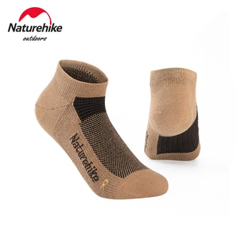 Носки для спорта на открытом воздухе Naturehike, быстросохнущие дышащие носки под прямым углом, ткань Coolmax для пеших прогулок, защита от пота, 3 пары/1 комплект