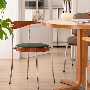 Скандинавские обеденные стулья, Трон, Зеленая металлическая стойка регистрации, Роскошные офисные обеденные стулья, эргономичная мебель для ресторана Sandalye